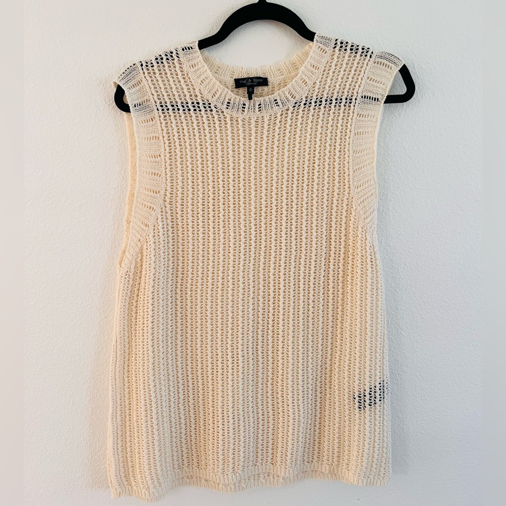 Rag & Bone Ivory Knit Top